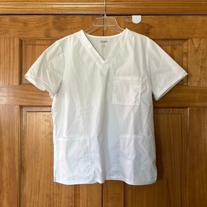Scrubstar White Scrub Top